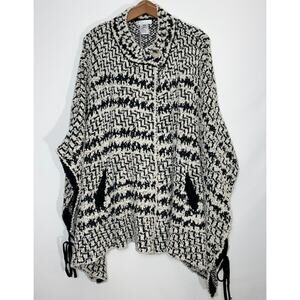 Solitaire By Ravi Khosla Sweater‎ Cape - Size L - New without Tag